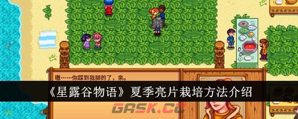 《星露谷物语》夏季亮片栽培方法介绍-第1张-手游攻略-GASK