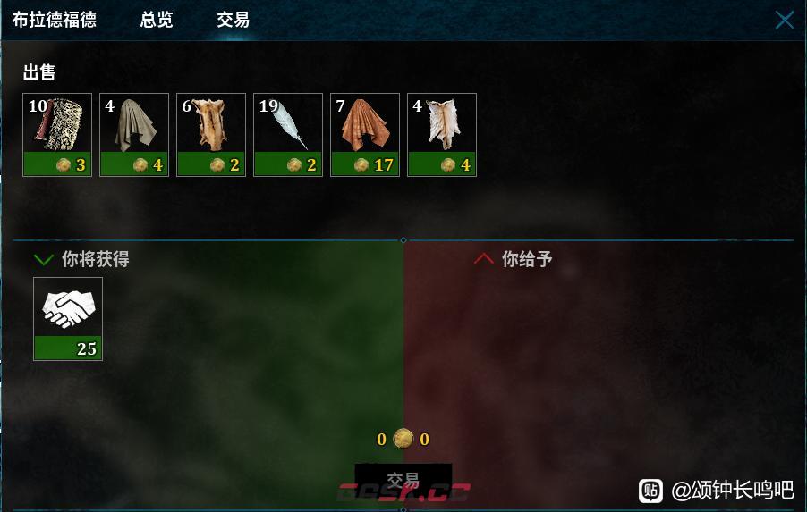 《颂钟长鸣》布拉特福德交易商店有什么商品-第2张-单机攻略-GASK