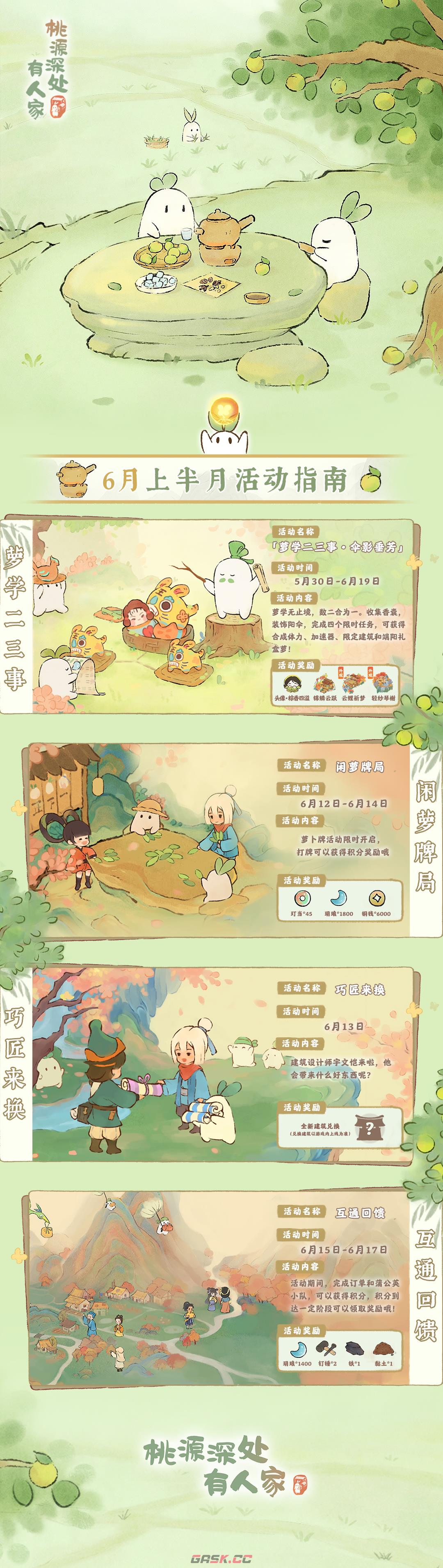《桃源深处有人家》六月上半活动介绍-第2张-手游攻略-GASK