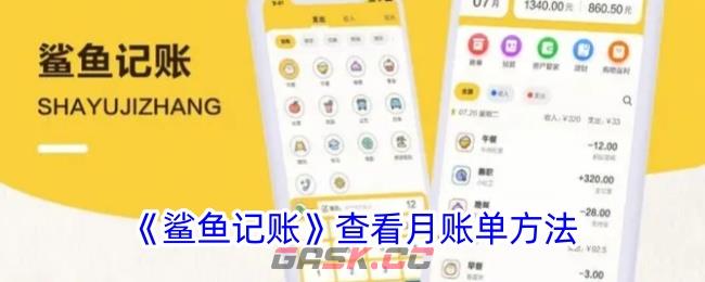 《鲨鱼记账》查看月账单方法-第1张-手游攻略-GASK