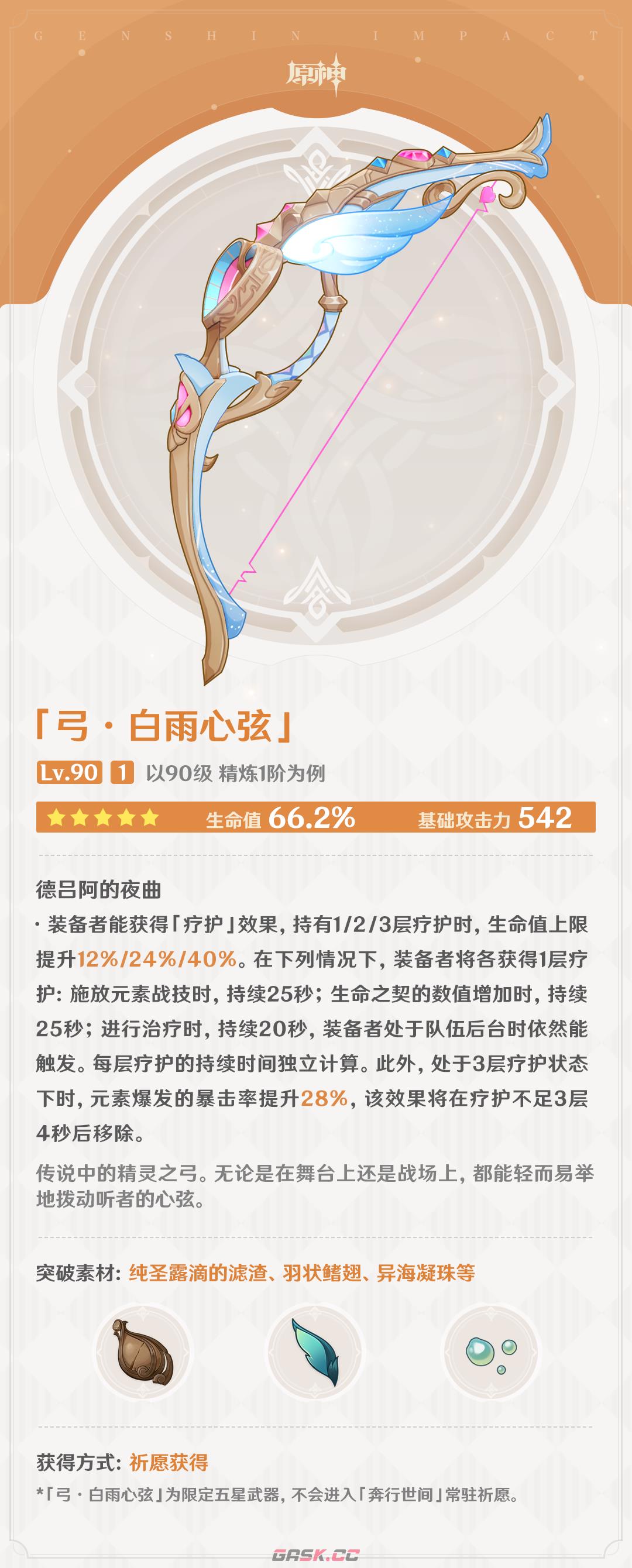 《原神》白雨心弦武器强度一览-第2张-手游攻略-GASK