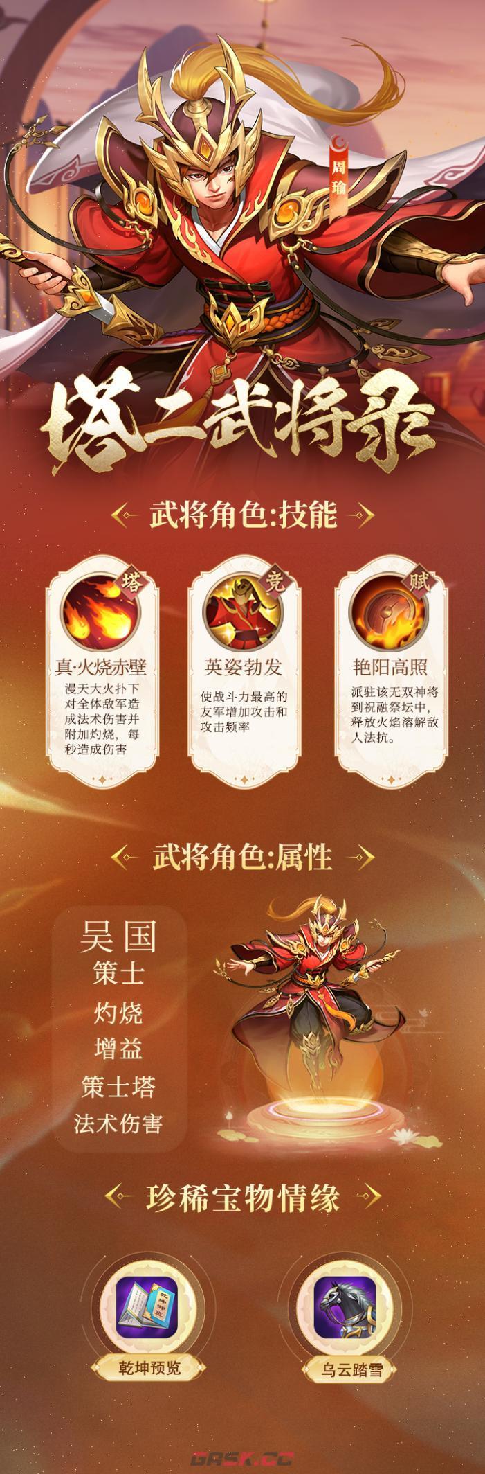 《塔王之王2》周瑜技能角色介绍-第2张-手游攻略-GASK