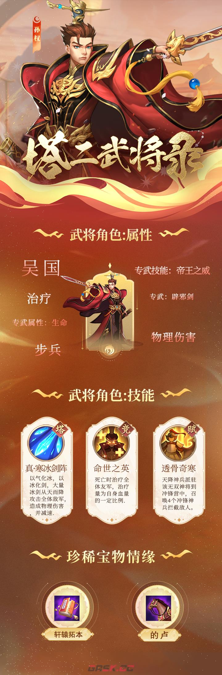 《塔王之王2》孙权角色图鉴-第2张-手游攻略-GASK