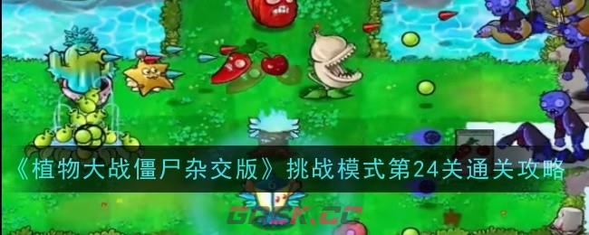 《植物大战僵尸杂交版》挑战模式第24关通关攻略-第1张-手游攻略-GASK