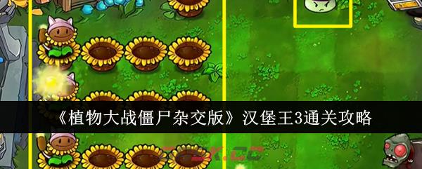 《植物大战僵尸杂交版》汉堡王3通关攻略-第1张-手游攻略-GASK