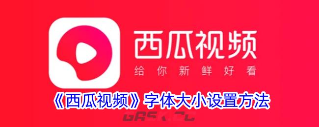 《西瓜视频》字体大小设置方法-第1张-手游攻略-GASK