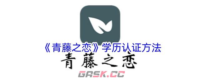 《青藤之恋》学历认证方法-第1张-手游攻略-GASK