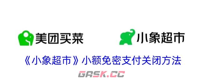 《小象超市》小额免密支付关闭方法-第1张-手游攻略-GASK