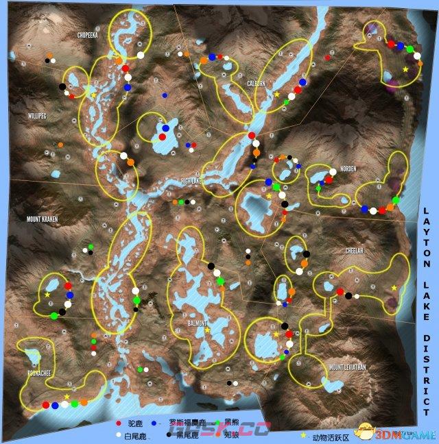 猎人野性的呼唤猎物分布地图 野性的呼唤全猎物位置-第2张-单机攻略-GASK