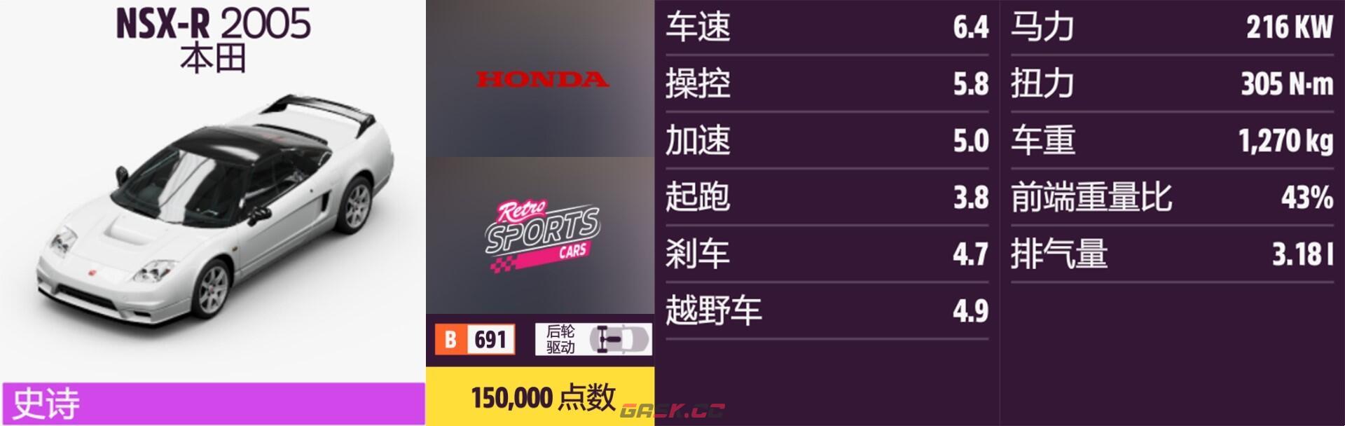 《极限竞速：地平线5》本田全车辆获取方法介绍-第6张-单机攻略-GASK
