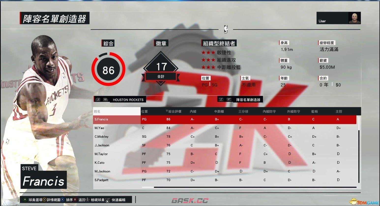 NBA 2K17经典球队名单大全 30支球队历史明星阵容-第7张-单机攻略-GASK
