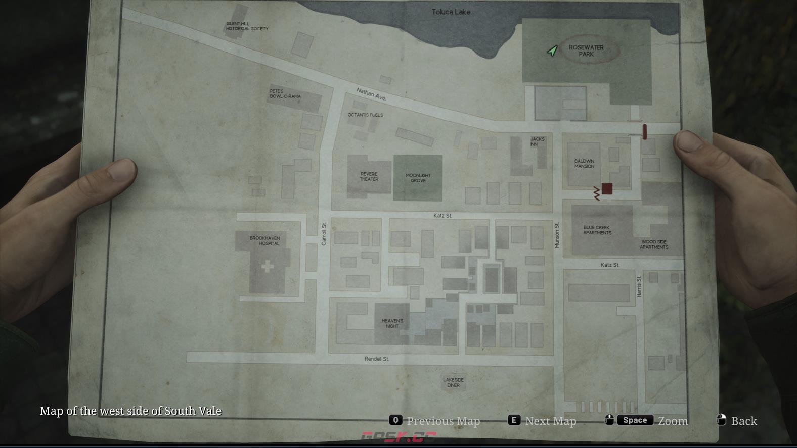 《寂静岭2：重制版》南谷西区收集品位置介绍-第2张-单机攻略-GASK
