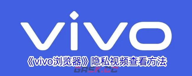 《vivo浏览器》隐私视频查看方法-第1张-手游攻略-GASK