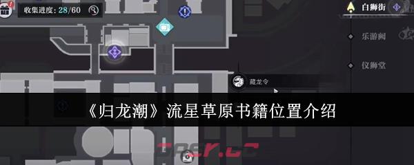 《归龙潮》流星草原书籍位置介绍