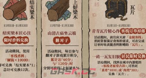 《江南百景图》古庙修复材料获取方法-第2张-手游攻略-GASK