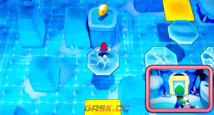 《马力欧＆路易吉RPG 兄弟齐航！》滑溜岛冰块拼图攻略分享-第4张-单机攻略-GASK