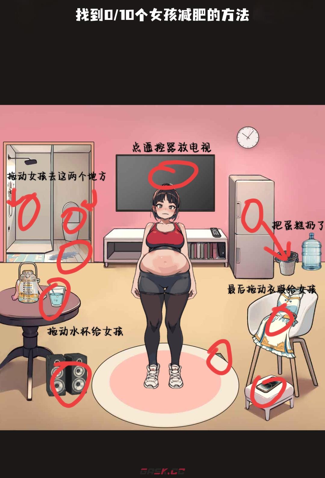 《规则怪怪谈》找到10个女孩减肥的方法通关攻略-第2张-手游攻略-GASK