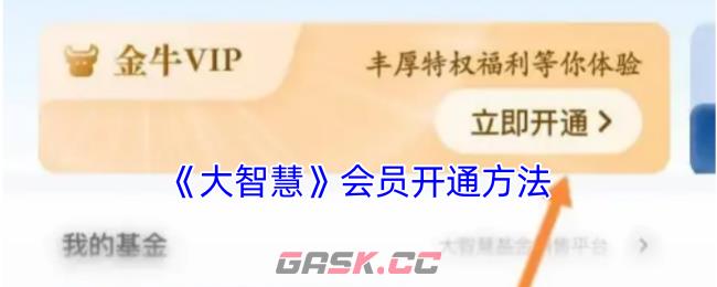 《大智慧》会员开通方法-第1张-手游攻略-GASK