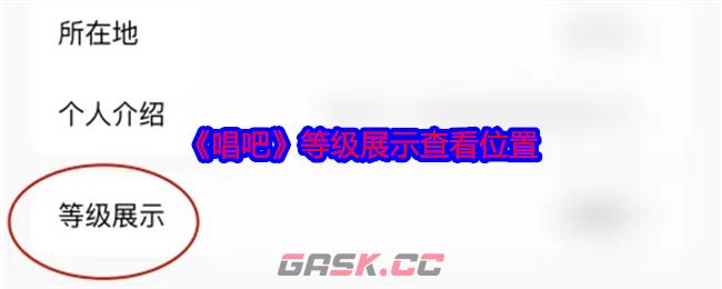 《唱吧》等级展示查看位置-第1张-手游攻略-GASK