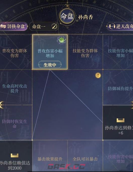 《如鸢》孙尚香命盘推荐-第3张-手游攻略-GASK