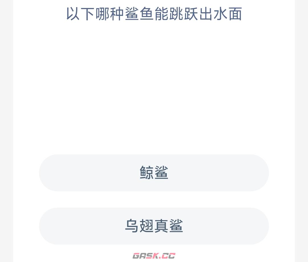 以下哪种鲨鱼能跳跃出水面-第2张-手游攻略-GASK