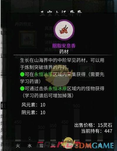 《鬼谷八荒》五宝大还丹配方一览-第2张-手游攻略-GASK