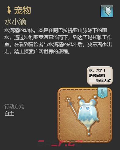 《最终幻想14：水晶世界》水小滴宠物获得方法-第5张-手游攻略-GASK