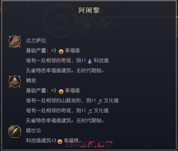 《文明7》孔雀文明特性介绍-第4张-单机攻略-GASK