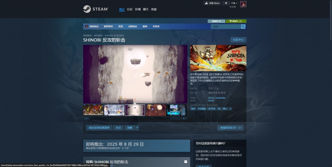 《Shinobi 反攻的斩击》游戏下载网址介绍-第2张-单机攻略-GASK