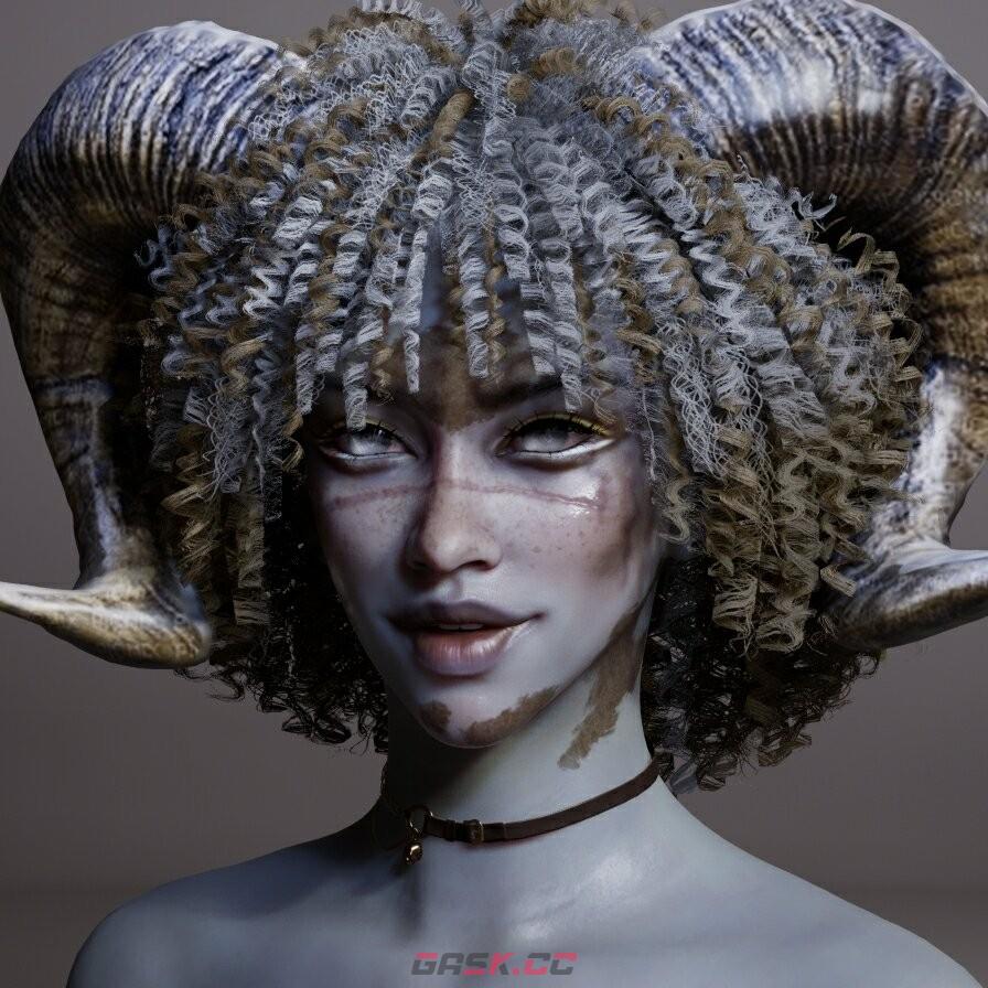 《inZOI》卷发恶魔捏脸分享-第3张-单机攻略-GASK