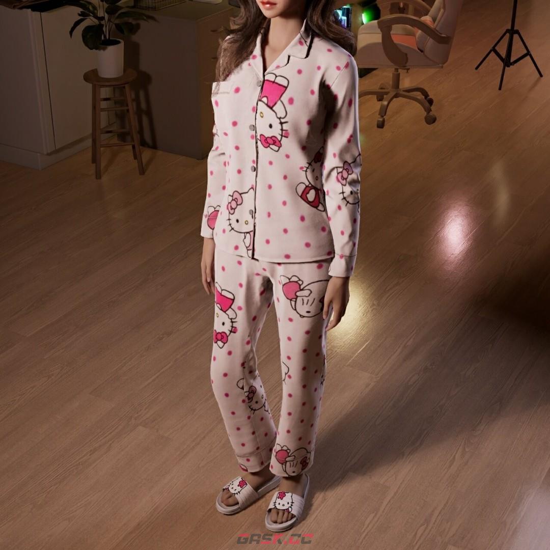 《inZOI》凯蒂猫睡衣服装分享-第4张-单机攻略-GASK