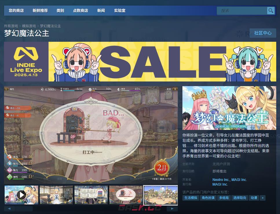 《梦幻魔法公主》游戏官网地址介绍-第2张-单机攻略-GASK