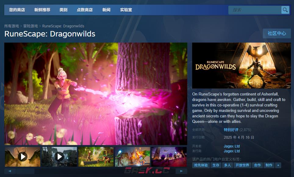 《RuneScape: Dragonwilds》游戏官网地址介绍-第2张-单机攻略-GASK