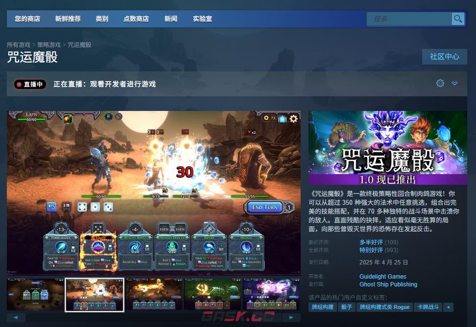 《咒运魔骰》游戏下载网址介绍-第2张-单机攻略-GASK