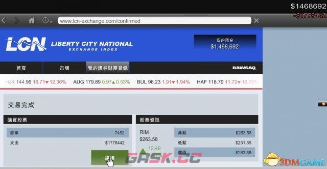 GTA5炒股刷钱教程 侠盗猎车5怎么炒股赚钱-第6张-单机攻略-GASK