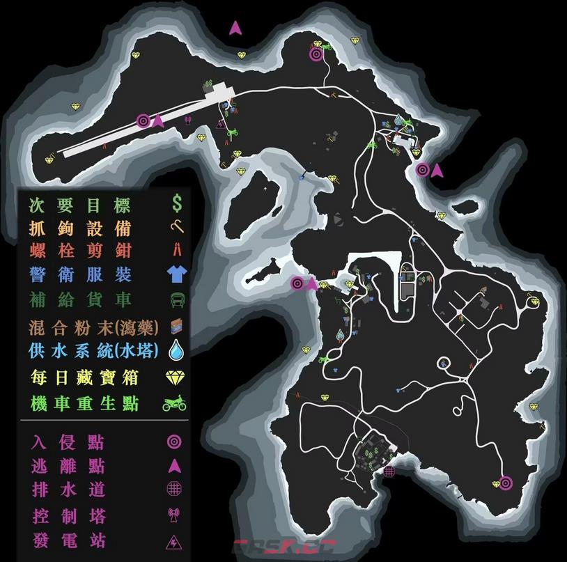 《GTAOL》佩岛劫案重点地图分享-第2张-单机攻略-GASK