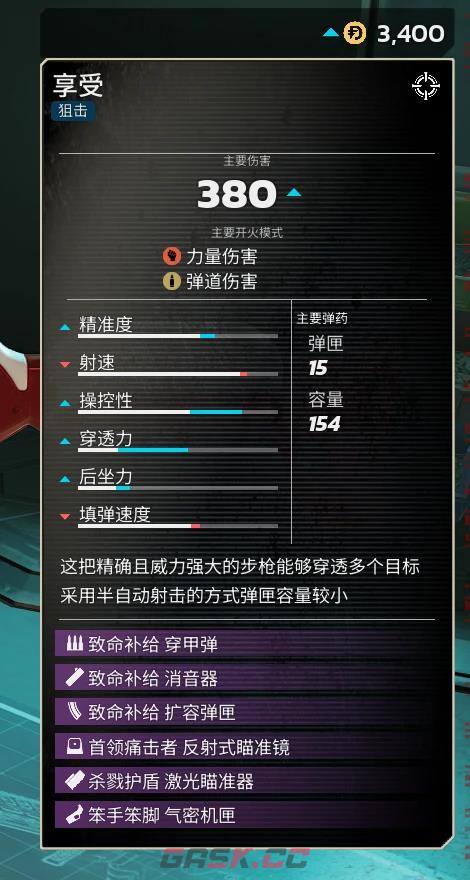 《杀戮空间3》神射手职业好用武器推荐-第3张-单机攻略-GASK