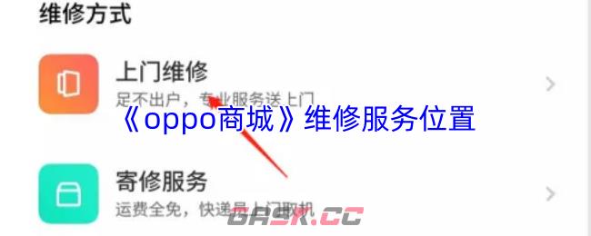 《oppo商城》维修服务位置-第1张-手游攻略-GASK