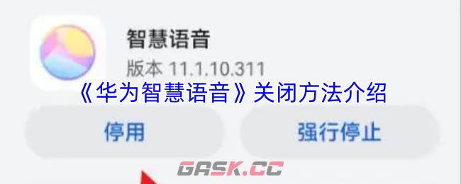 《华为智慧语音》关闭方法介绍-第1张-手游攻略-GASK