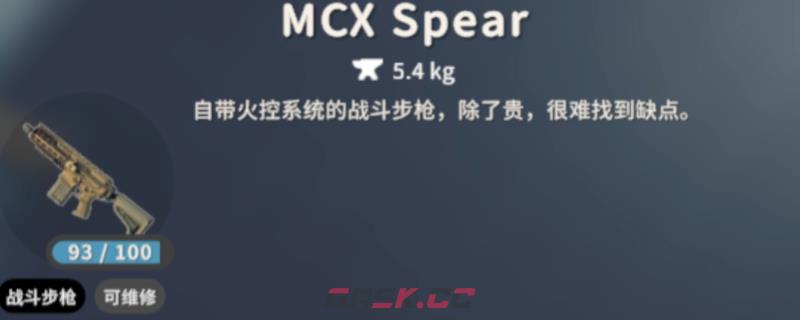 《逃离鸭科夫》MCX步枪武器特点介绍-第1张-单机攻略-GASK