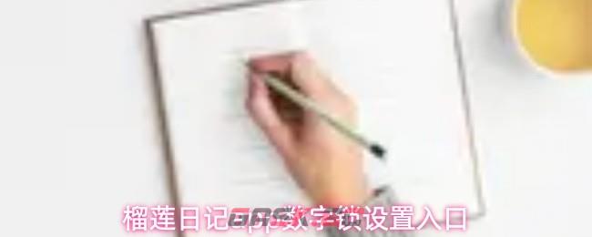 榴莲日记app数字锁设置入口