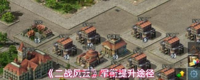 《二战风云》军衔提升途径