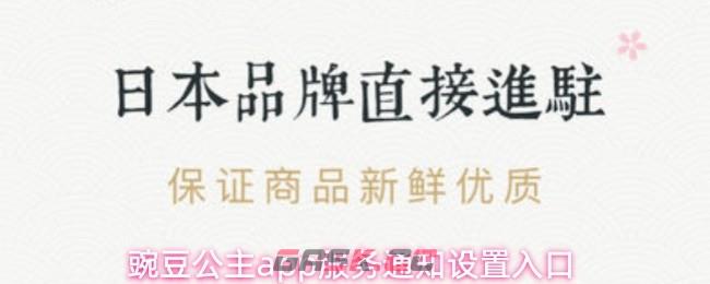 豌豆公主app服务通知设置入口