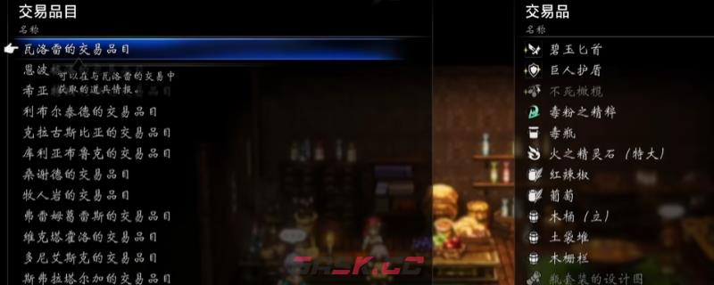 《歧路旅人0》全城镇稀有交易品分享-第1张-单机攻略-GASK