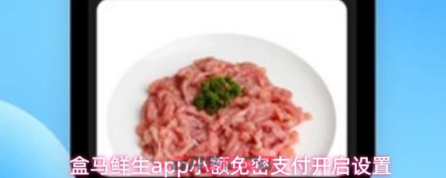 盒马鲜生app小额免密支付开启设置