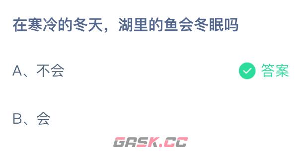 在寒冷的冬天，湖里的鱼会冬眠吗-第2张-手游攻略-GASK