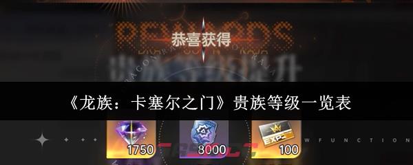 《龙族：卡塞尔之门》贵族等级一览表-第1张-手游攻略-GASK