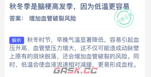 秋冬季是脑梗高发季，因为低温更容易-第3张-手游攻略-GASK