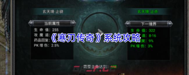 《寒刃传奇》系统攻略