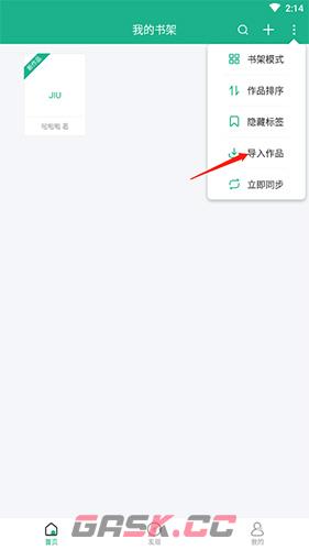 《口袋写作》导入作品方法-第2张-手游攻略-GASK